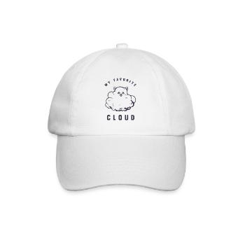 Mon nuage préféré - Poméranian - Casquette classique - blanc/blanc - Devant