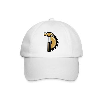 Hammer Kreissaege Logo - Baseballkappe - Weiß/Weiß - Vorne