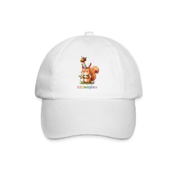 Einhorn Eichhörnchen Eich(ch)nörnchen - Baseballkappe - Weiß/Weiß - Vorne