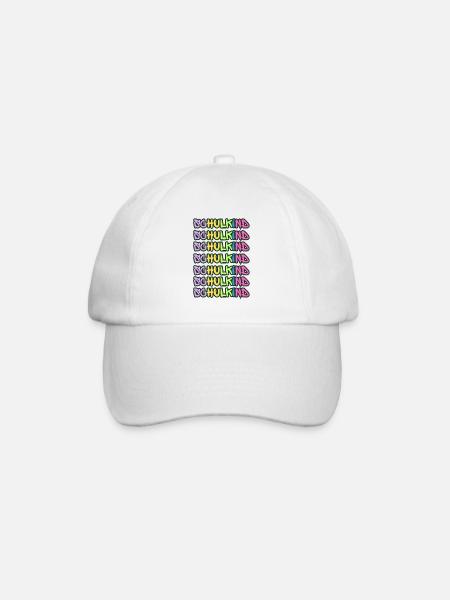 Cool lettering for schoolchild design - Baseball Cap - white/white