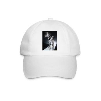 Zebra Light Trail - Baseball Cap - white/white - Front