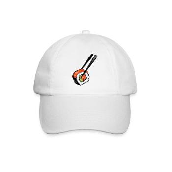 Sushi Pop-Art Roll Design - Baseballkappe - Weiß/Weiß - Vorne