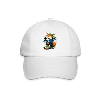 08_Miofox_Skater - Baseballkappe - Weiß/Weiß - Vorne