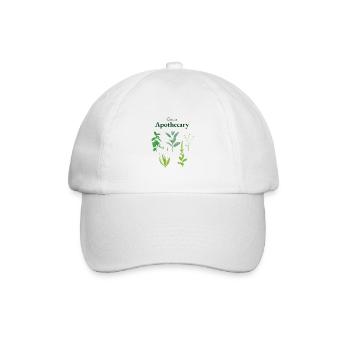 Grüne Apotheke - Baseballkappe - Weiß/Weiß - Vorne