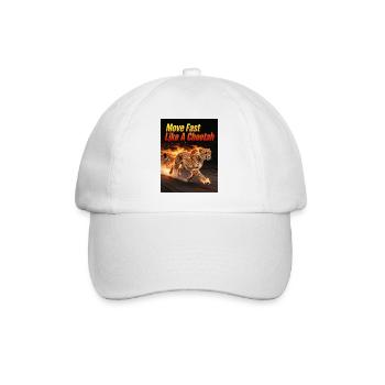 Cheetah-fast firewalk - Baseball Cap - white/white - Front