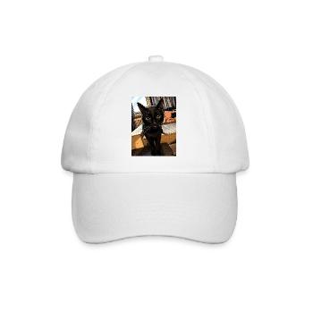 Nachtkater Blick - Baseball Cap - white/white - Front