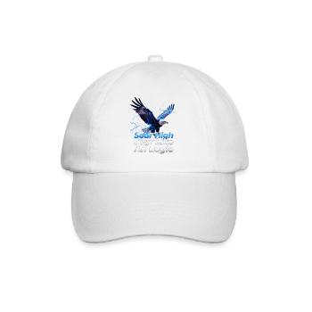 Blue eagle flight with lightning power - Baseball Cap - white/white - Front