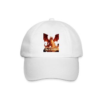 Sois aussi puissant qu’un dragon - Casquette classique - blanc/blanc - Devant