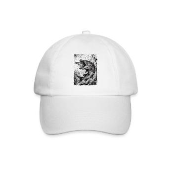 Pike sur le Wobbler | Collection Classique - Casquette classique - blanc/blanc - Devant