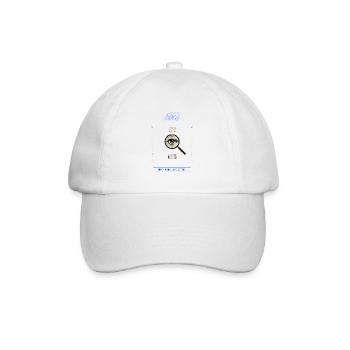 Over Analyzer Magnified Eye - Baseball Cap - white/white - Front