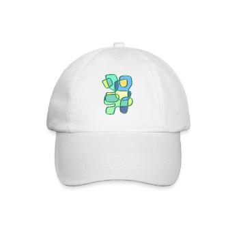 Patchwork Colour Play Contour Art - Casquette classique - blanc/blanc - Devant