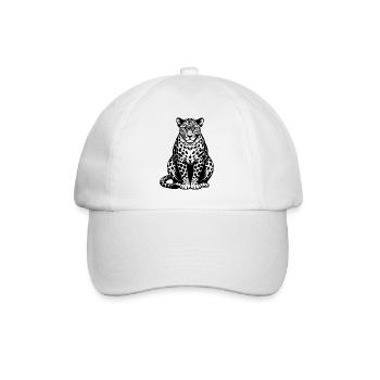 Assis par le léopard - Casquette classique - blanc/blanc - Devant