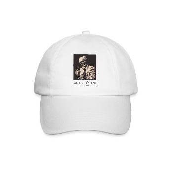 Coffee O'Clock - Baseball Cap - white/white - Front