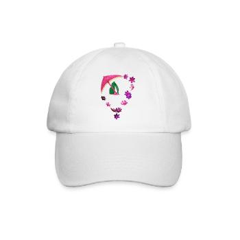 Parapluie pailleté et anneau de fleurs - Casquette classique - blanc/blanc - Devant
