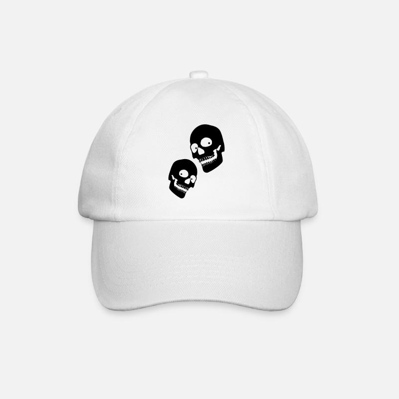 twoskulls1 - Casquette classique - blanc/blanc