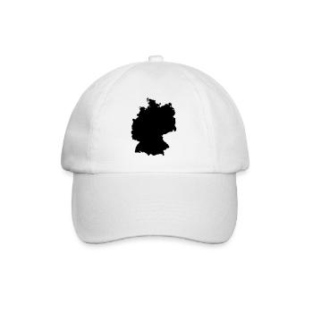 Deutschland - Baseballkappe - Weiß/Weiß - Vorne
