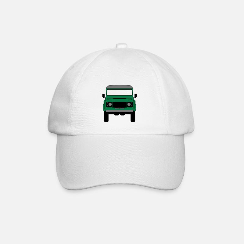 Englischer Geländewagen - Baseballkappe - Weiß/Weiß