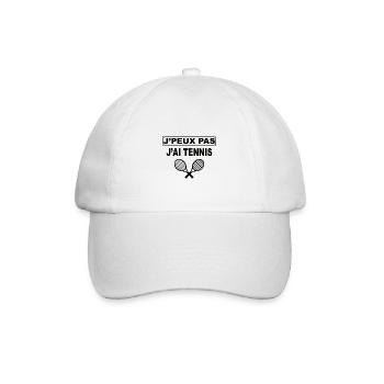 Humour tennis - Casquette classique - blanc/blanc - Devant