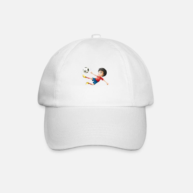 Soccer - Baseballkappe - Weiß/Weiß