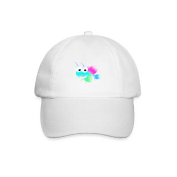 Papillon pastel - Casquette classique - blanc/blanc - Devant