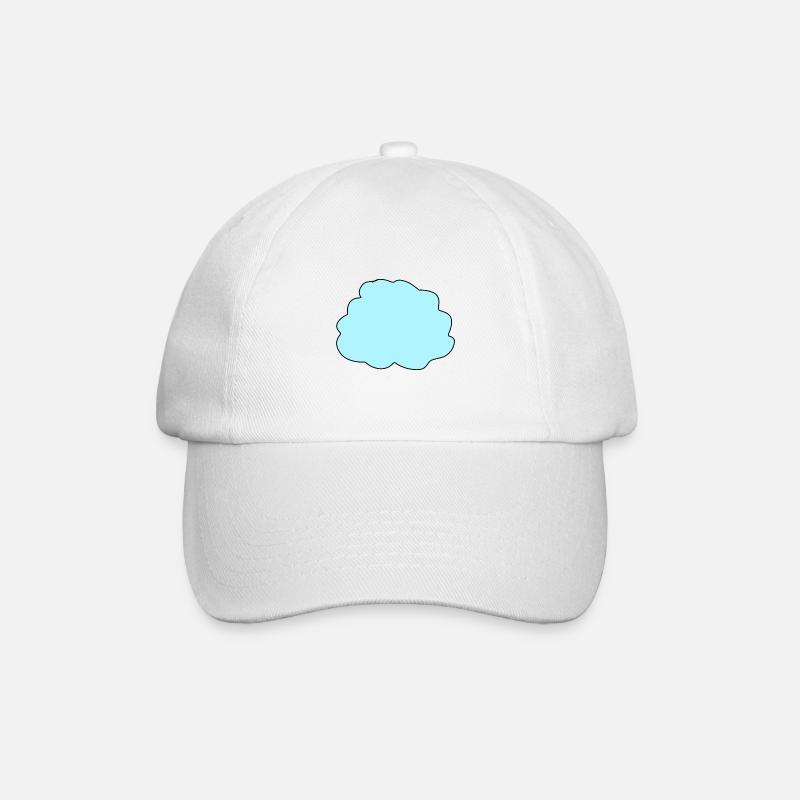 wolke blau symbol - Baseballkappe - Weiß/Weiß