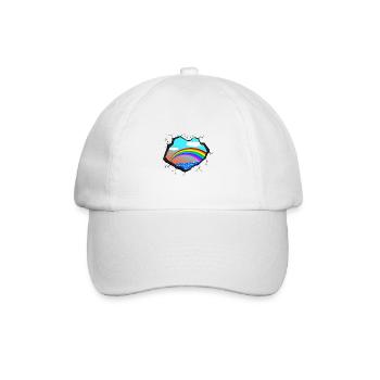 Regenbogen Meer - Baseballkappe - Weiß/Weiß - Vorne