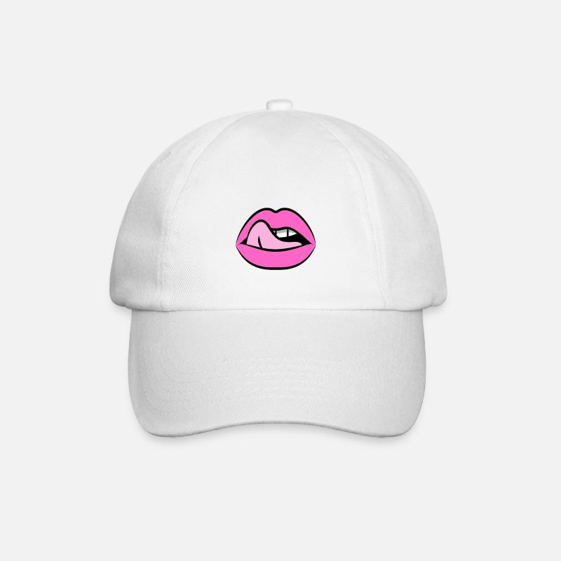 u a snack - Baseball Cap - white/white