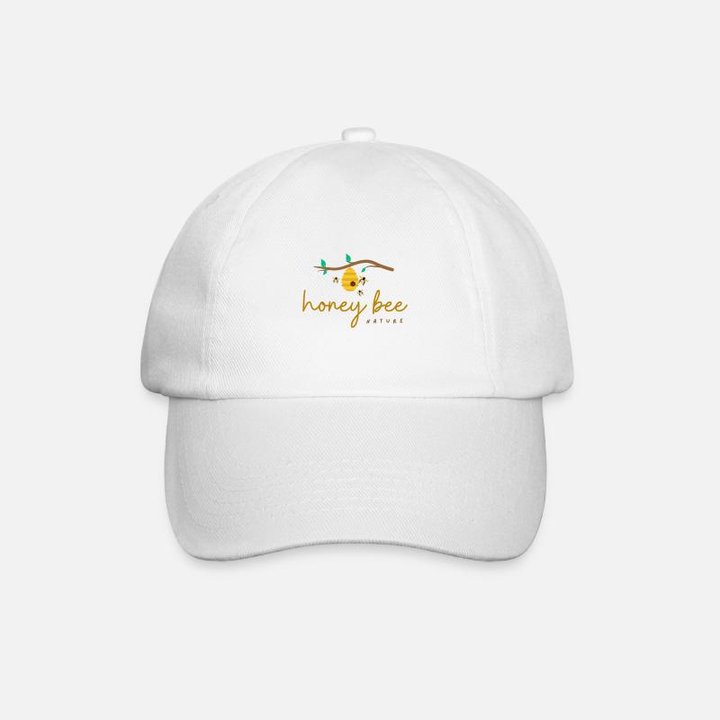 Bee - Baseballkappe - Weiß/Weiß