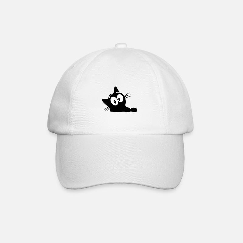 Chat noir 13 chat - Casquette classique - blanc/blanc