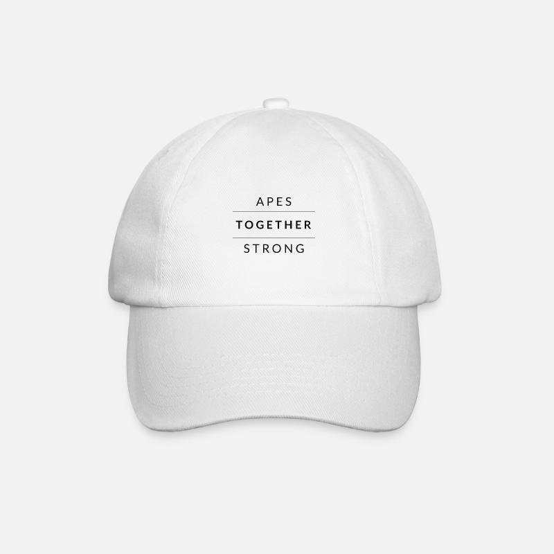 Apes together strong - Baseballkappe - Weiß/Weiß