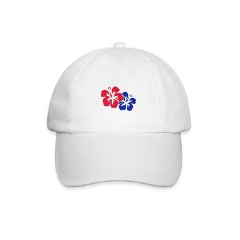 hawaii flower 2 - Baseball Cap - white/white - Front