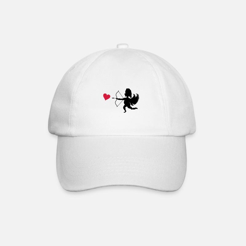 amor engel 02 - Baseballkappe - Weiß/Weiß