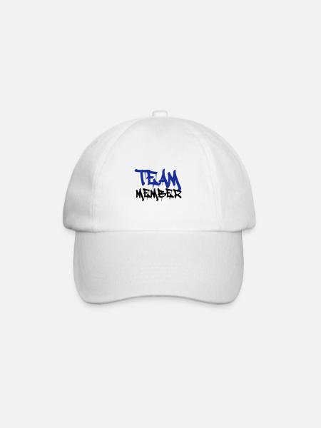 team member 02 - Baseballkappe - Weiß/Weiß