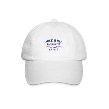 Jack a dit la raclette c'est la vie - Casquette classique - blanc/blanc - Devant