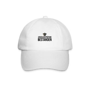 Abschlussprüfung Prüfung Bestanden - Baseballkappe - Weiß/Weiß - Vorne