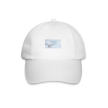 Majestic polar bear in the Arctic 🐻❄️ - Baseball Cap - white/white - Front
