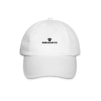Krankenschwester Ausbildung Geschenkidee - Baseballkappe - Weiß/Weiß - Vorne