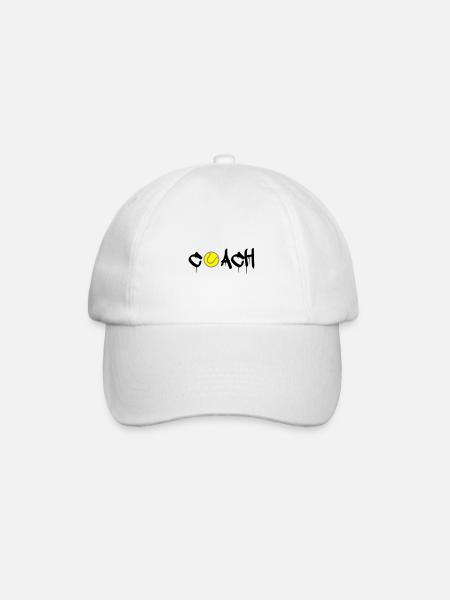 entraîneur de tennis - Casquette classique - blanc/blanc