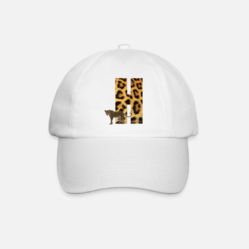 léopard h - Casquette classique - blanc/blanc