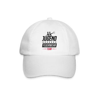 feuerwehr jugendfeuerwehr team - Baseballkappe - Weiß/Weiß - Vorne