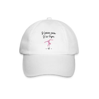 J'peux pas j'ai gym - Casquette classique - blanc/blanc - Devant