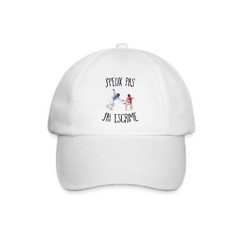 J'peux pas j'ai escrime - Casquette classique - blanc/blanc - Devant
