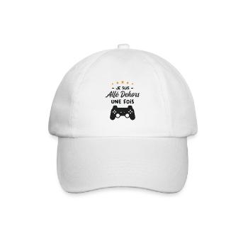 Je Suis Allé Dehors Une Fois Graphismes Pas Au Top - Casquette classique - blanc/blanc - Devant