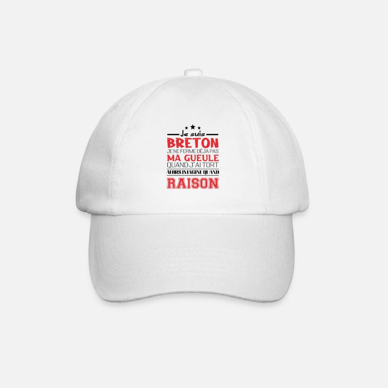 Je suis Breton - Casquette classique - blanc/blanc
