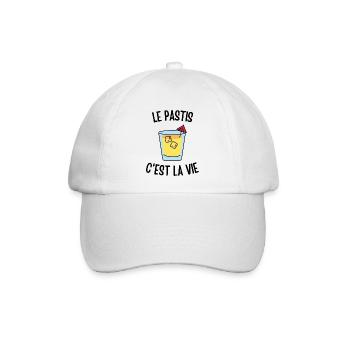 Le pastis c'est la vie - Casquette classique - blanc/blanc - Devant