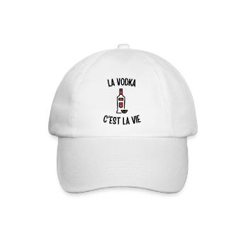 La vodka c'est la vie - Casquette classique - blanc/blanc - Devant