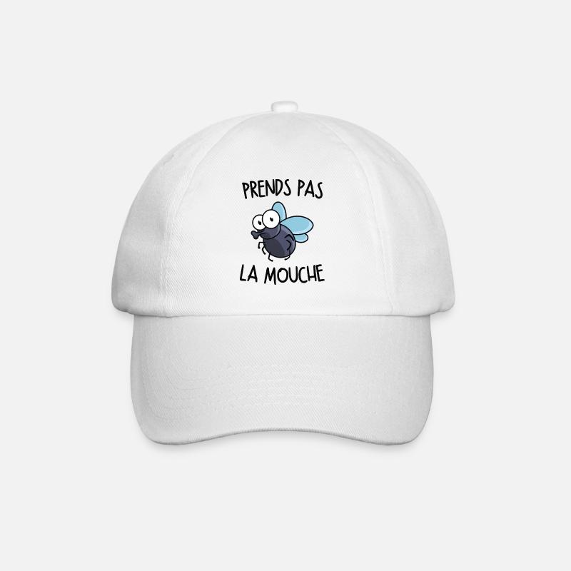 Prends pas la mouche - Casquette classique - blanc/blanc