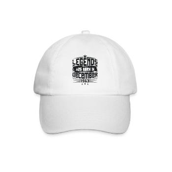 Legends Are Born In December 1963 - Casquette classique - blanc/blanc - Devant