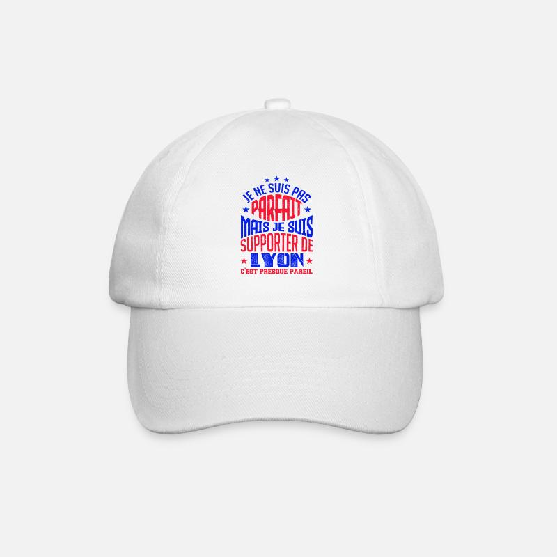 Cadeau Supporter de Lyon Foot - Casquette classique - blanc/blanc