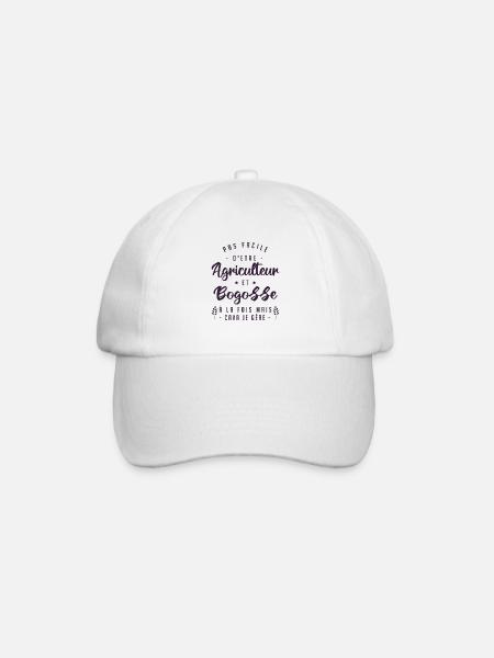 Agriculteur Bogosse Humour | cadeau d'anniversaire - Casquette classique - blanc/blanc